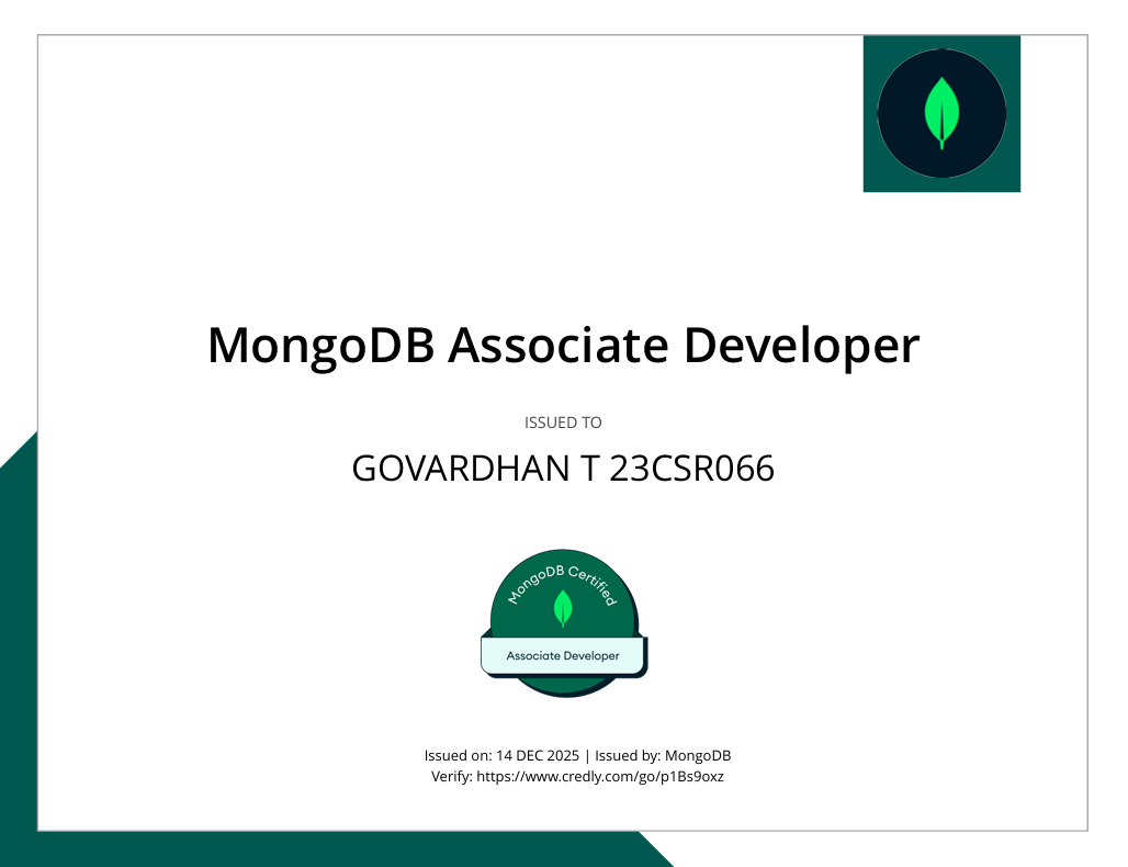 MongoDB Certificate